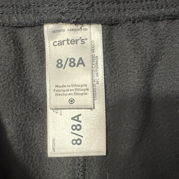 Carter's Black fleece pants - Picture 2 of 4